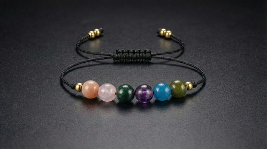 Minimalist emotional trauma support crystal bracelet designed as a symbolic healing companion