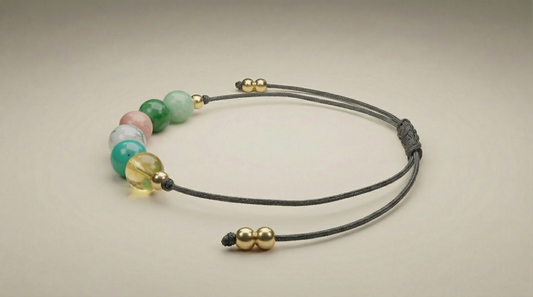 Minimalist luck crystal bracelet designed as a symbolic companion for optimism and aligned opportunities