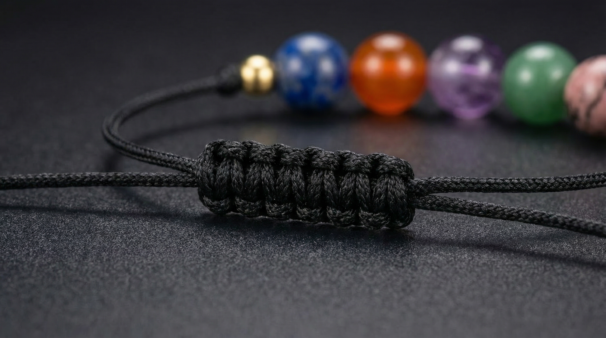 Minimalist student crystal bracelet designed to support focus and concentration while studying