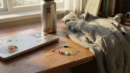 Unisex Teen Years bracelet with mixed vibrant and calming stones